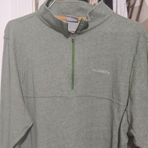 Columbia Sage Green Half-Zip Pullover